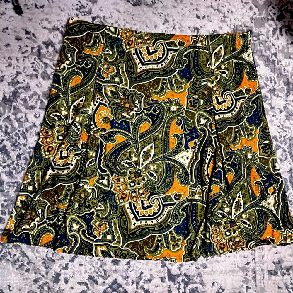 Beautiful soft fall vibes plus size swing skirt, size up to 3x